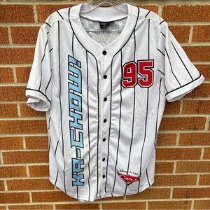 Disney Pixar Cars Lightning McQueen 95 Baseball Jersey Shirt Adult Size M